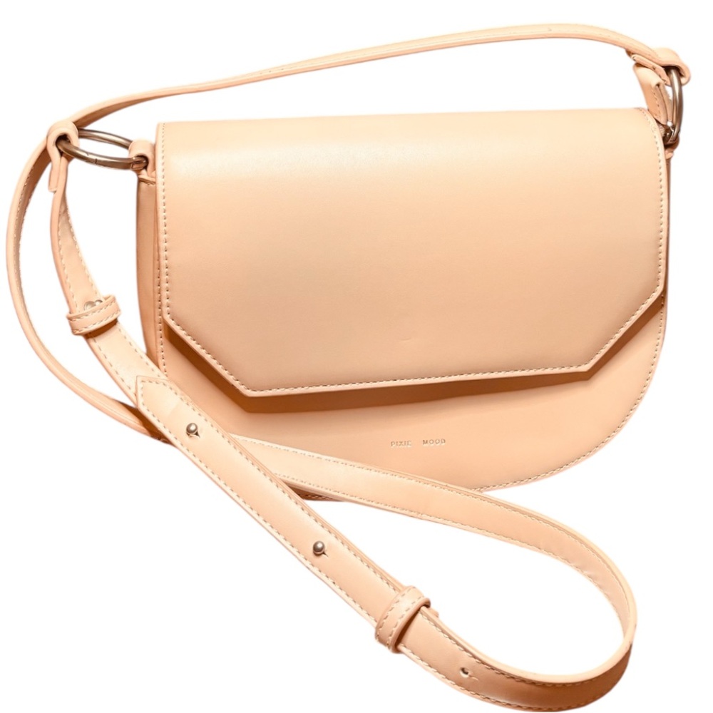 Pixie Mood Light Pink Crossbody Bag with Modern Design